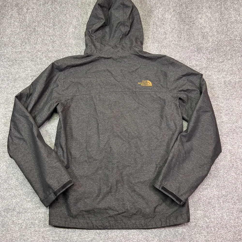 The North Face Jacket Mens Small Gray Hooded Insulated Full Zip Outdoor Hiking